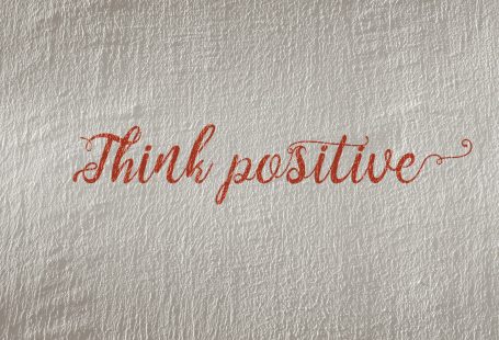Think Positive text illustration