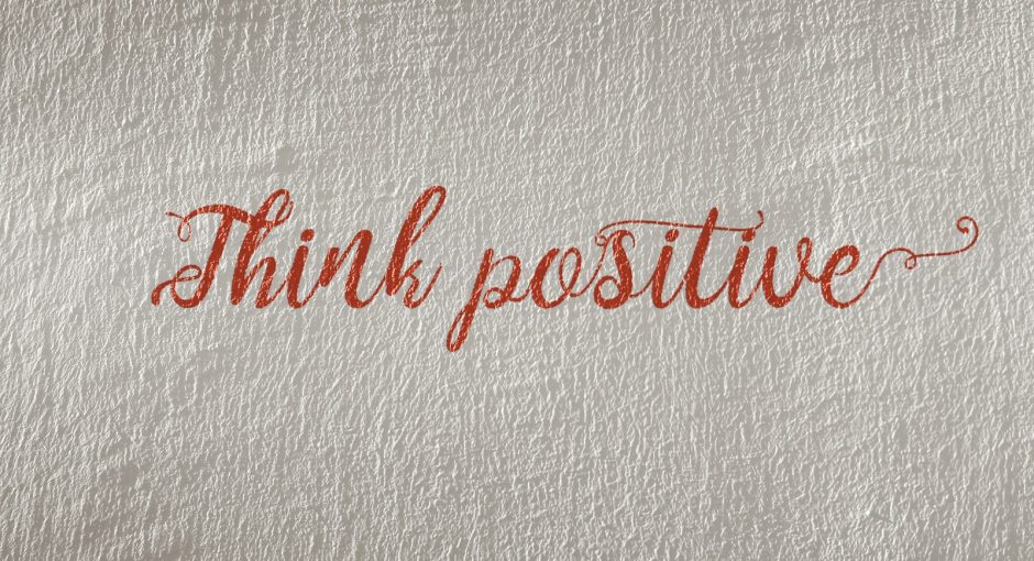 Think Positive text illustration