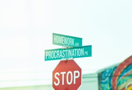 red, white, and green traffic signages